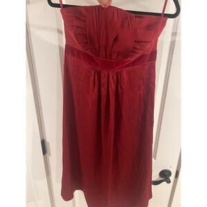 Banana Republic Women’s Red Strapless Dress - Size 8 - Strapless Red Dress